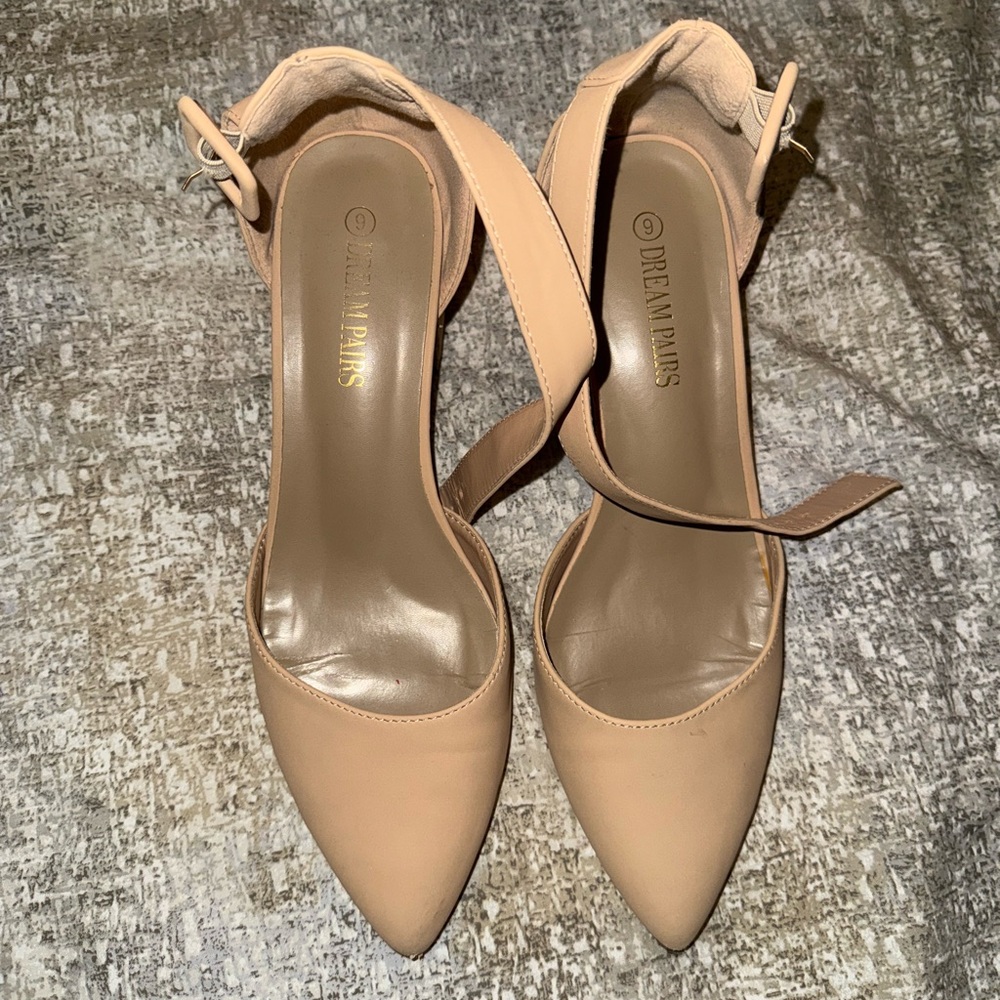 Dream Pairs Women's Nude Heels